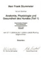 Anatomie, Physiologie, Gesundheit des Hundes – Baustein I