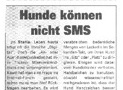 Hunde können nicht SMS