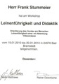 Fortbildung bei CANIS „Leinenführigkeit und Didatik“ (WS 168)