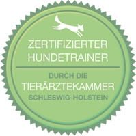 Logo Zertifizierter Hundetrainer Tierärztekammer Schleswig Holstein